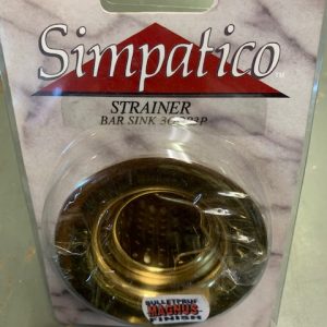 BAR SINK STRAINER POLISHED BRASS